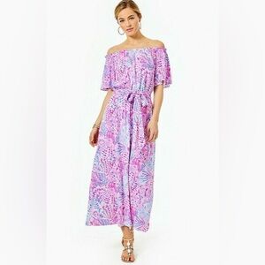 EUC Lilly Pulitzer Moriah Midi Dress - Sea You Soon - XL